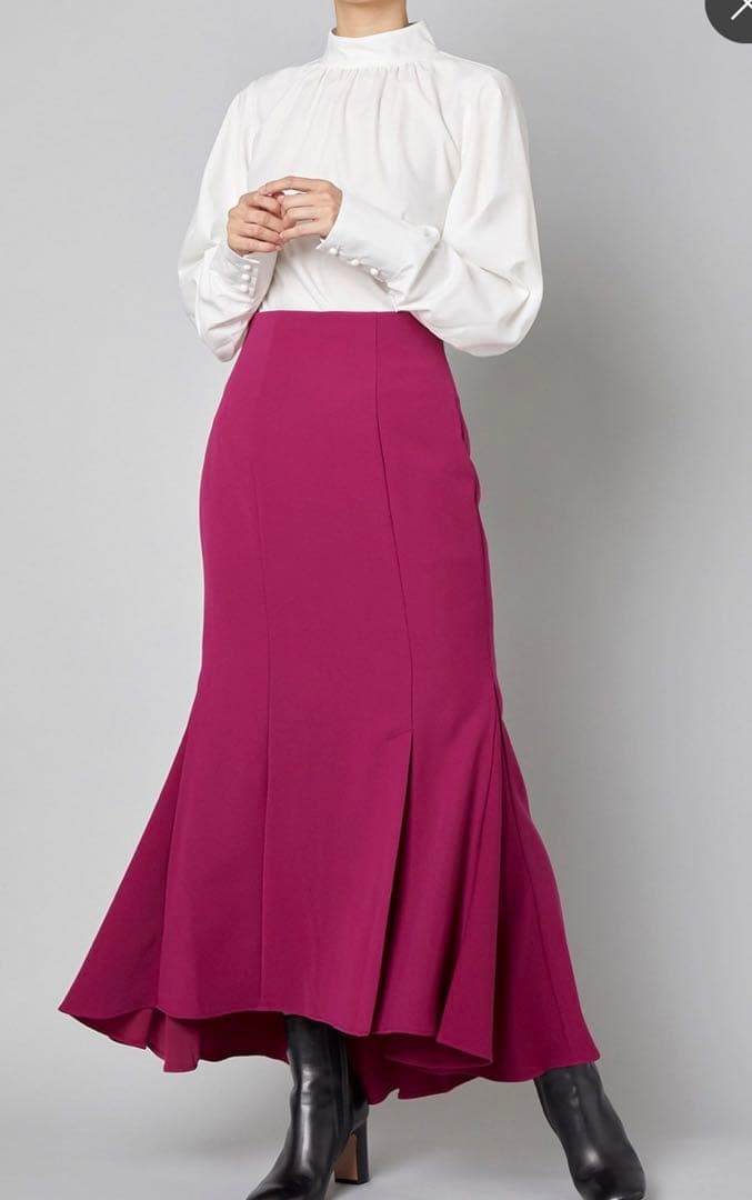 Frey ID double satin mermaid skirt