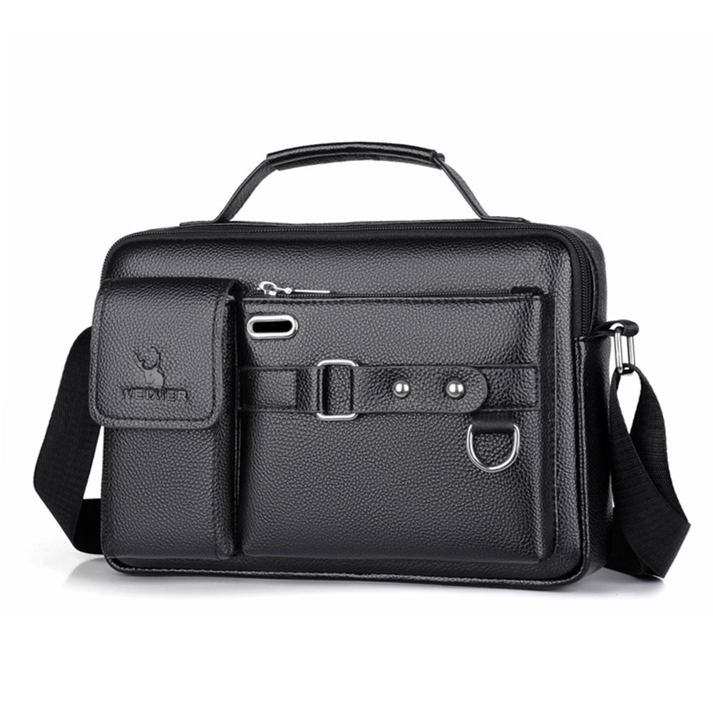 Mens Leather Shoulder Bag Handbag Business Crossbody Bag Briefcase Messenger Bag