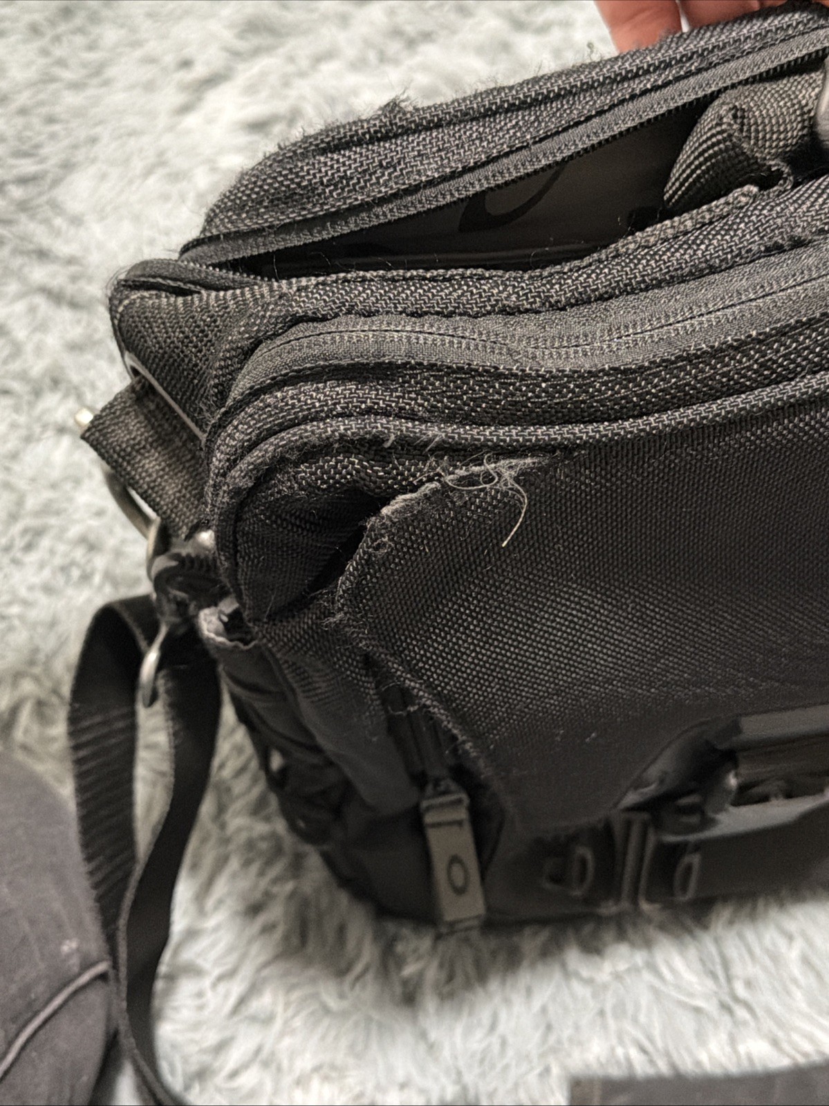 Y2K Oakley Software Computer 2.0 Bag Messenger Briefcase Tactical Black Nylon
