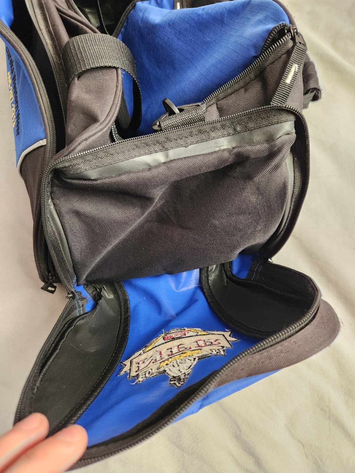 2011 Wrangler National Finals Rodeo Duffel Bag Blue Las Vegas Long Live Cowboys