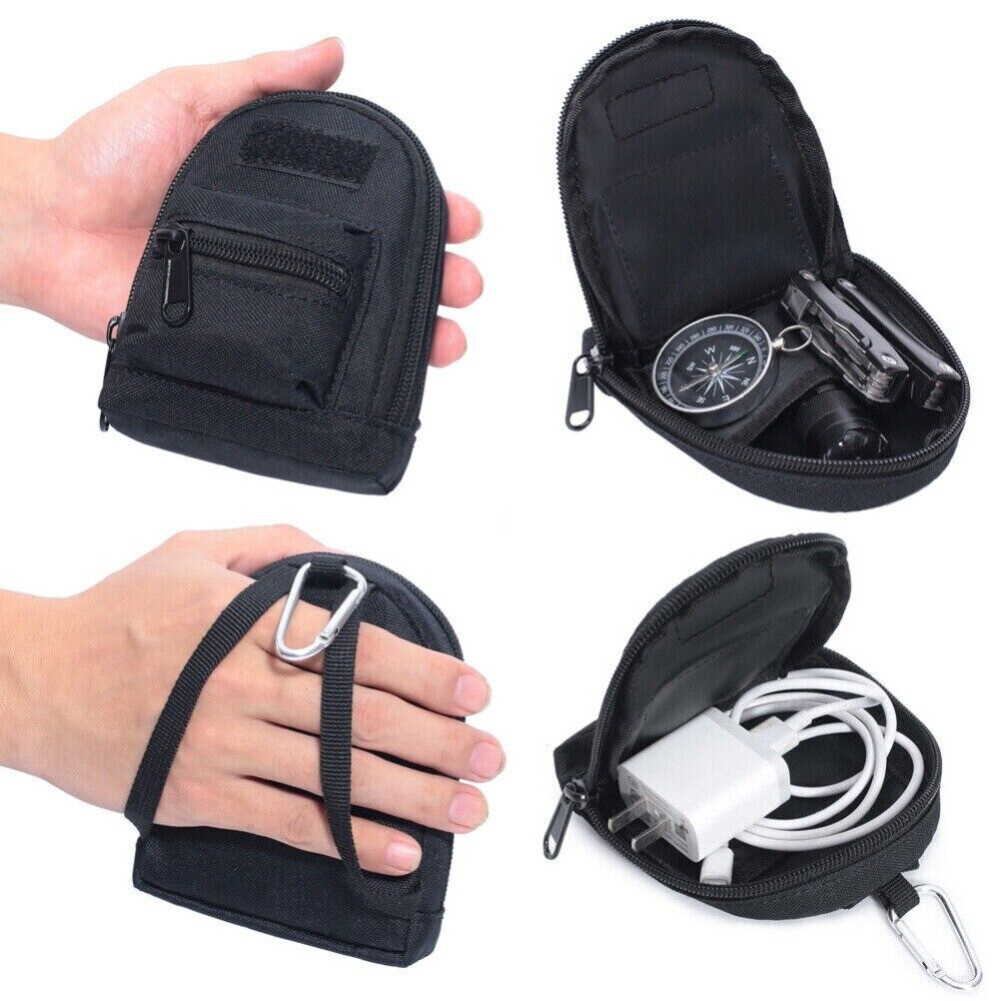 Utility EDC Tactical Mini Molle Pouch Belt Waist Pack Key Wallet Accessories Bag