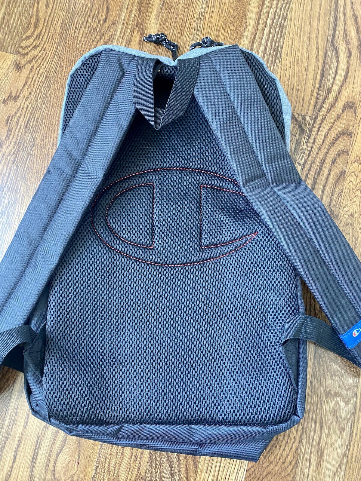 CHAMPION CHF1000-920 Manuscript Backpack Men’s100% Polyester Grey Black NWT