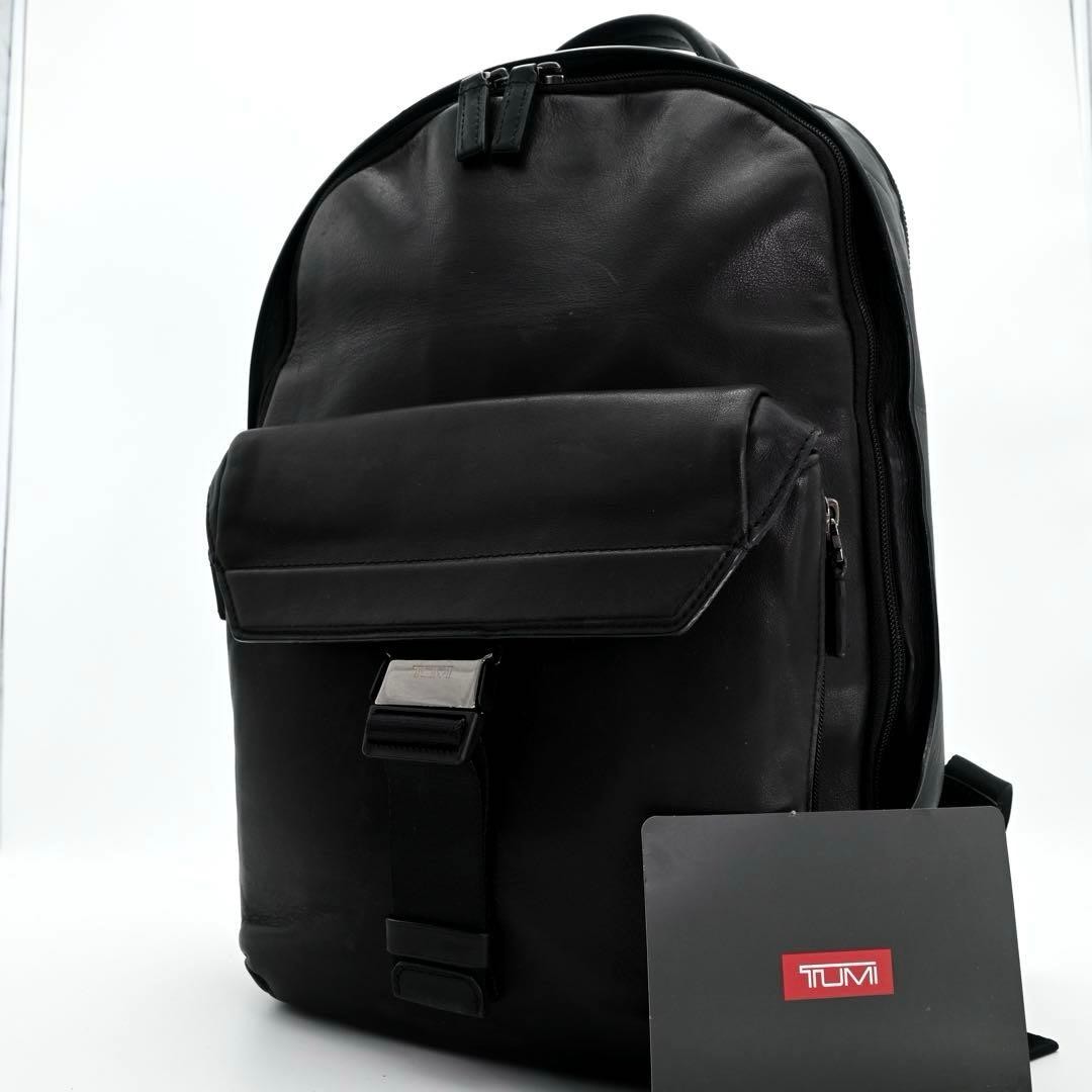 TUMI Morrison Backpack Leather Black 41.5x31x18cm Mens Bag