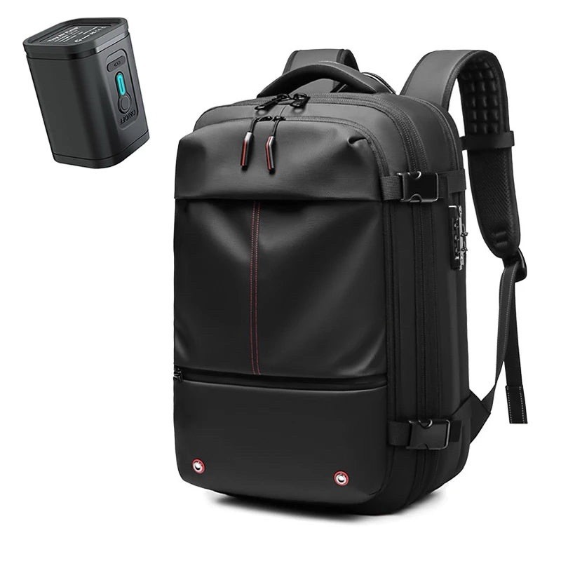 Vacuum Compression Travel Backpack – Expandable 17” Laptop Bag, Business, Hiking