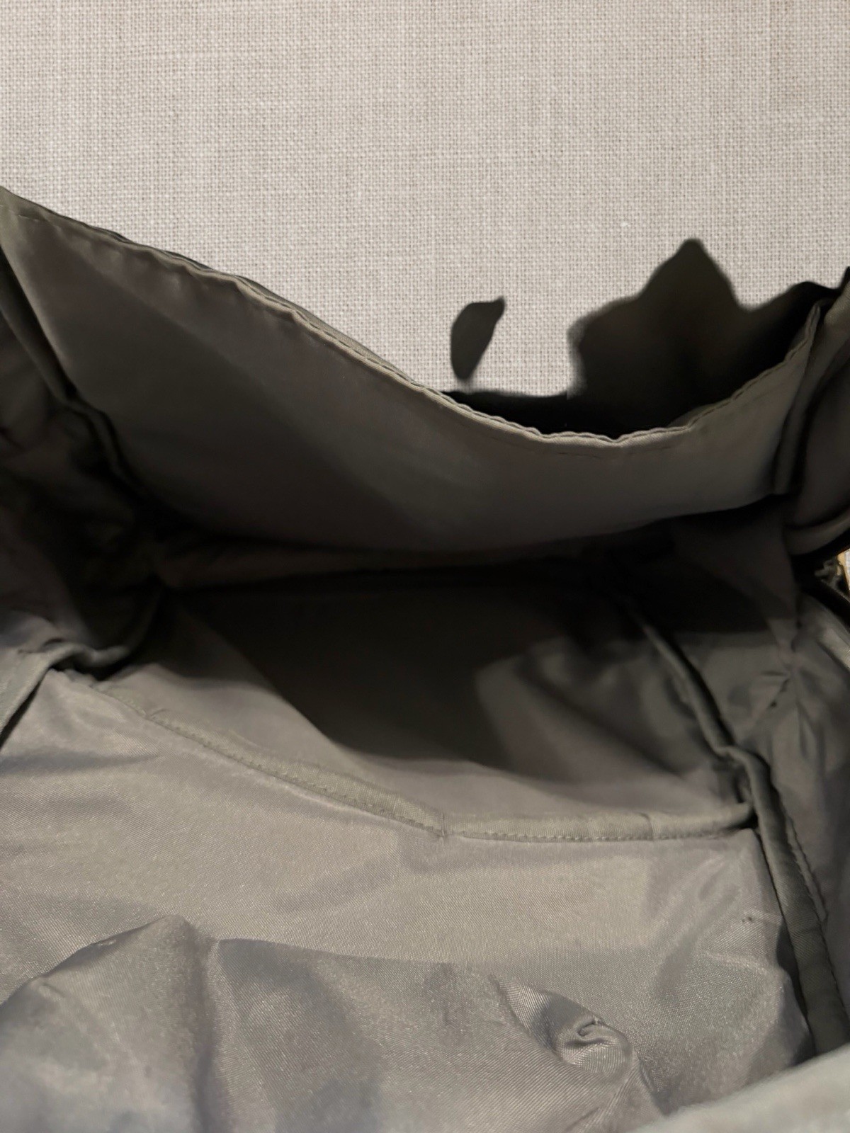 Quiksilver camo backpack with multiple compartments and zippers Back To School