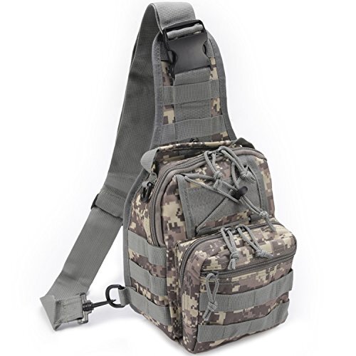 Tactical Shoulder Bag,1000D Outdoor Military Sling Daypack Backpack 1 Pack Z-acu