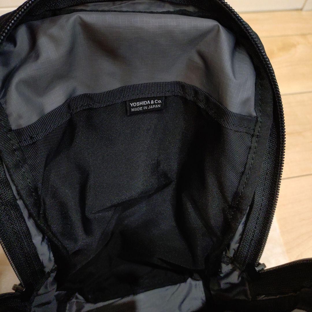 Authentic PORTER FLASH Shoulder Bag Black Nylon Lightweight Compact 180mm x 320m