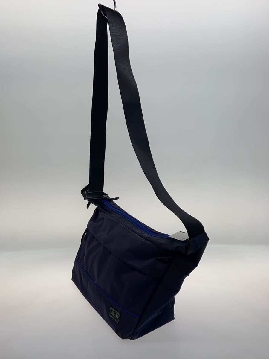 Authentic PORTER Navy Shoulder Bag, 12cm Depth, 22cm Height, 26cm Width