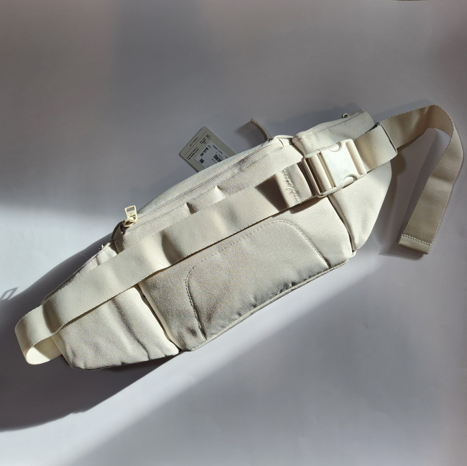 NWT Adidas Ramble Crossbody Sling Bag Belt Fanny Pack Shoulder Beige Grey IU9300