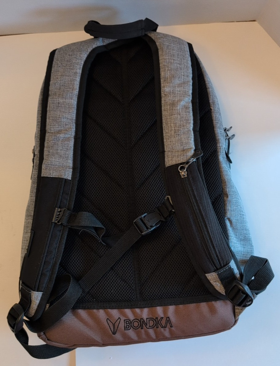 BONDKA 19.5″ Jumpstreet Backpack City Work School Travel Bag Heather Gray Pocket