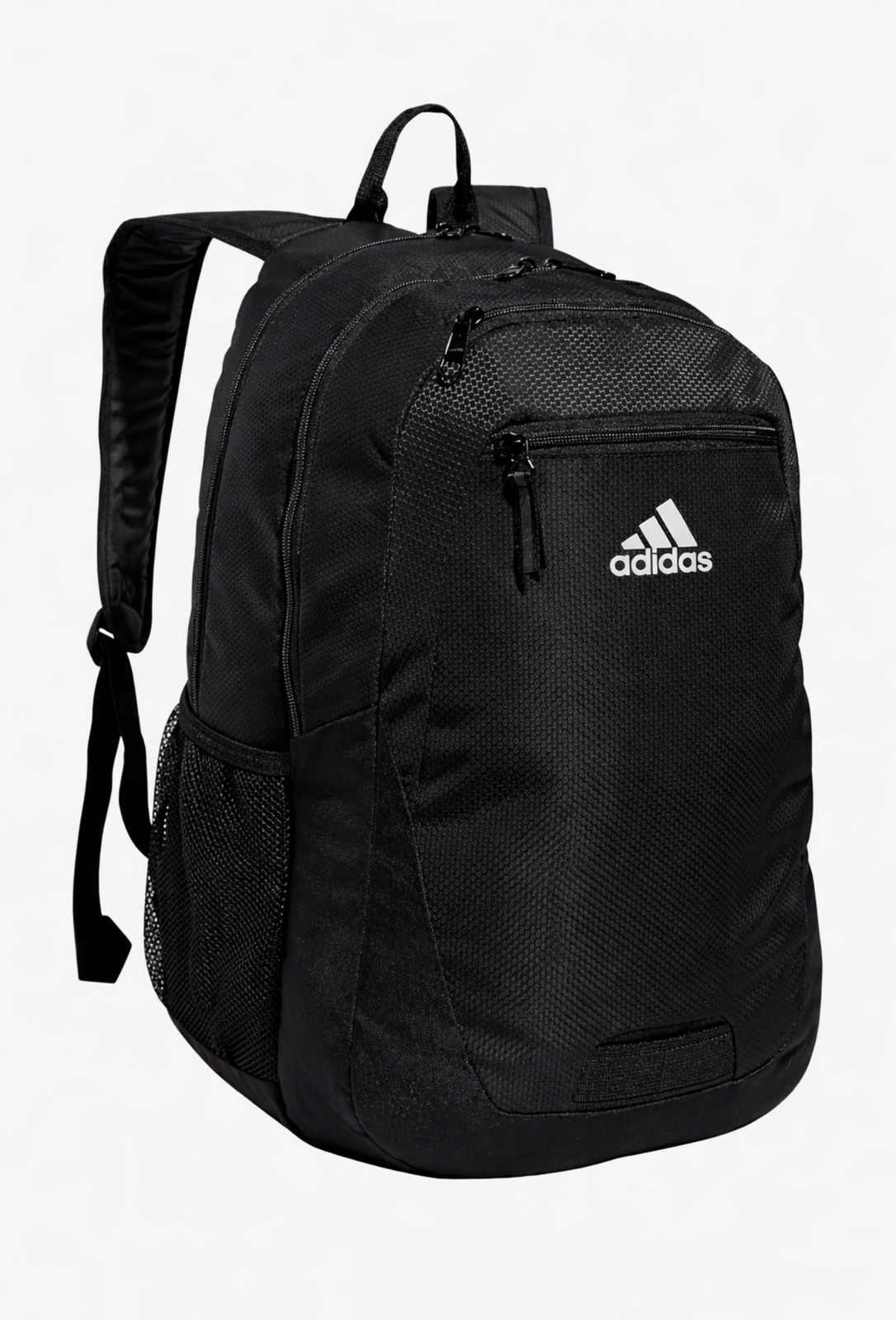 Adidas Unisex Foundation Backpack for Laptop, Large Durable Athletic Bag Black