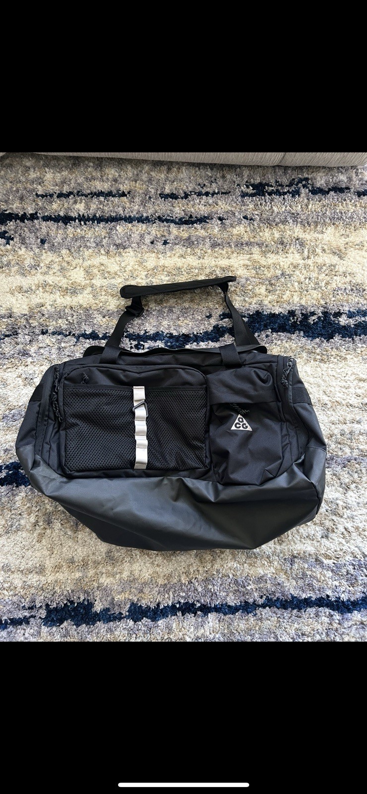 Nike ACG Daymax 60L Large Duffel Bag Black Zipper Water Resistant NWT HJ8185-010