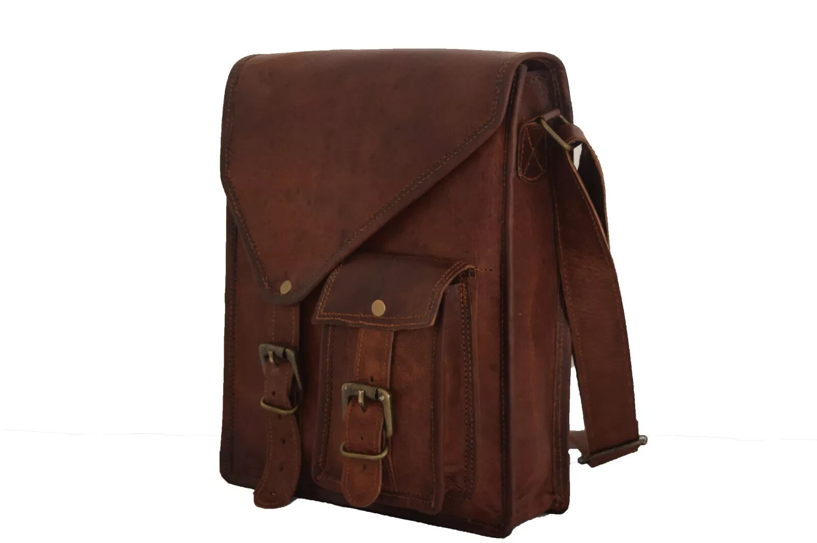 11 In Crossbody Messenger Bag iPad/Tab Handbag Real Leather Satchel Sling Bag