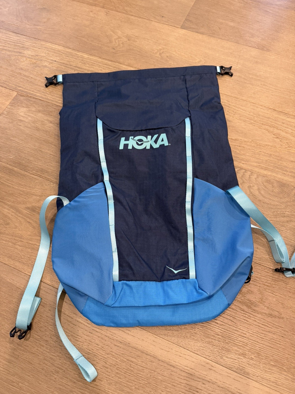 Hoka One Blue Runners Backpack Lightweight Storage Shoe Storage New without tags