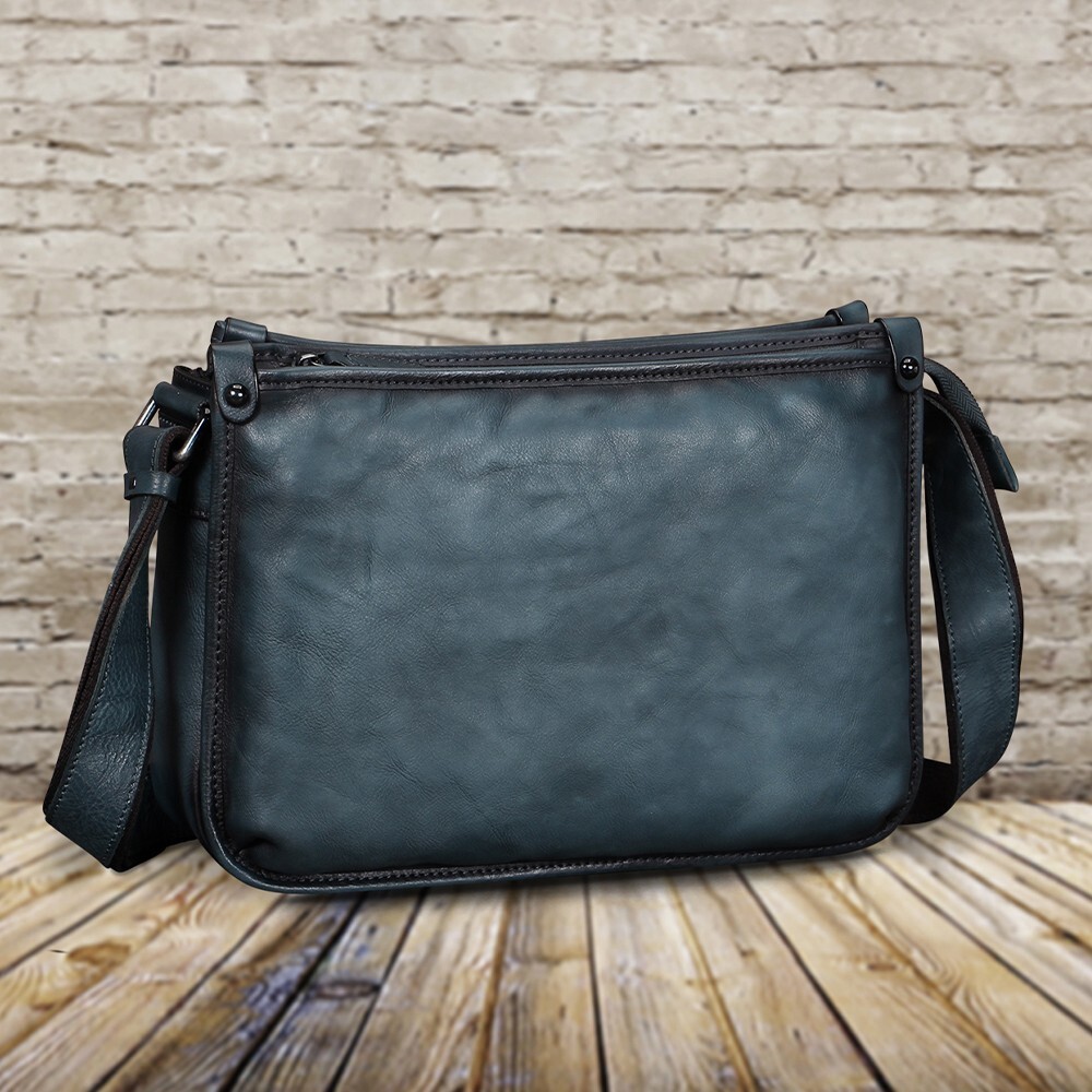 Genuine Leather Purses for Men Messenger Bag Crossbody Shoulder Bag Satchel