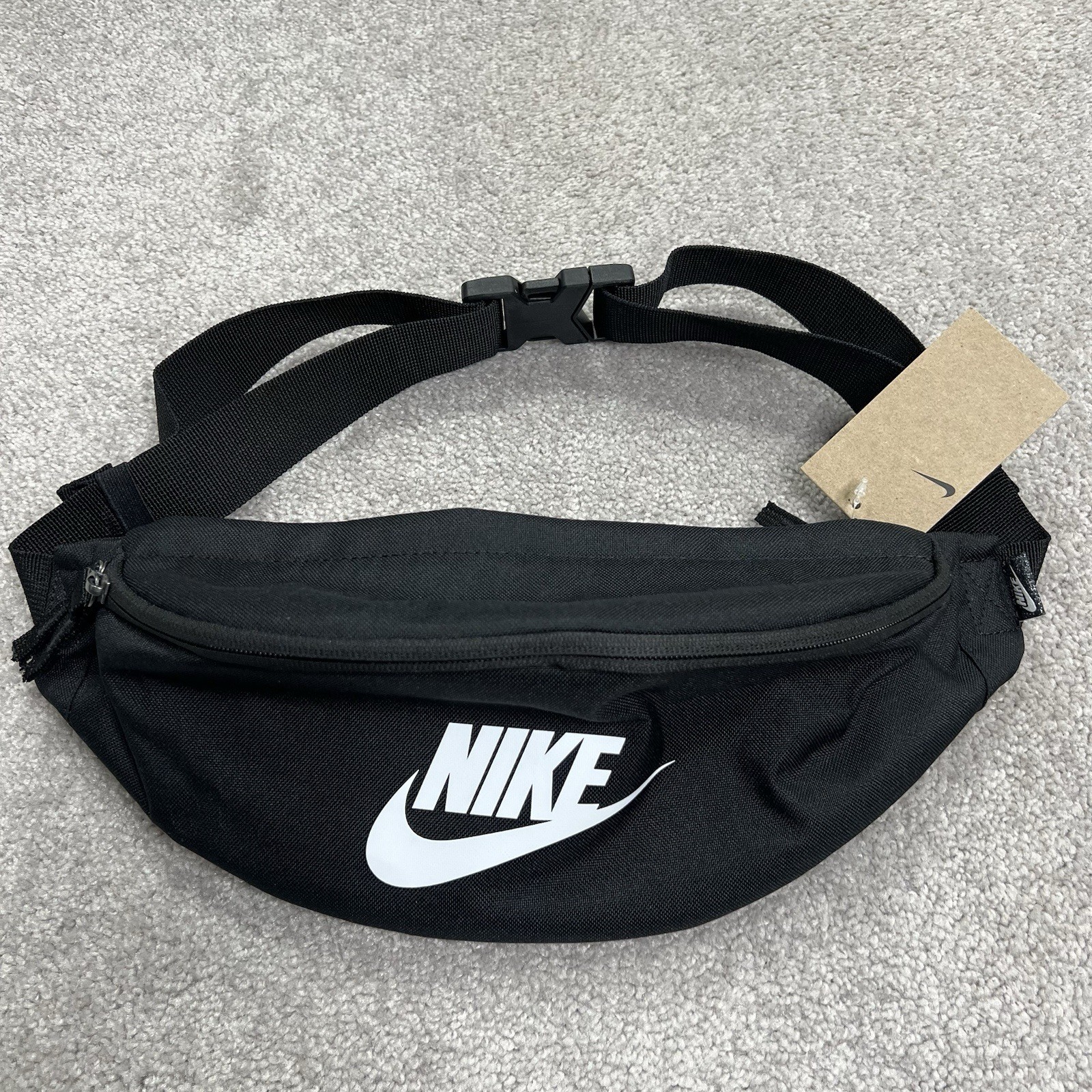 Nike Unisex Heritage Waist Bag Casual Black Run Casual Cross Body DHL Logo NWT