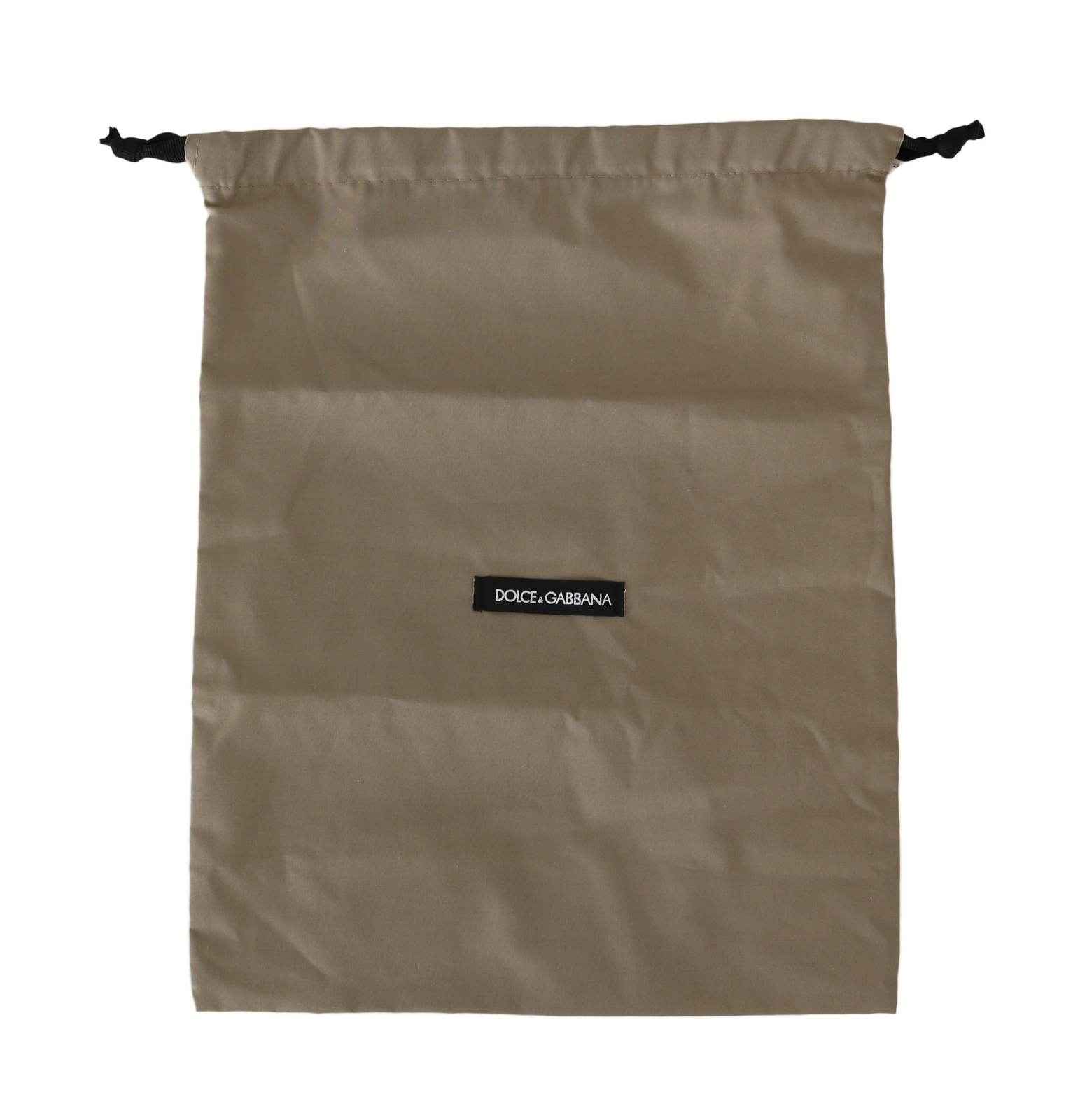 DOLCE & GABBANA Dustbag Cover Bag Cotton Gray Drawstring Shoebag 38cm x 30cm