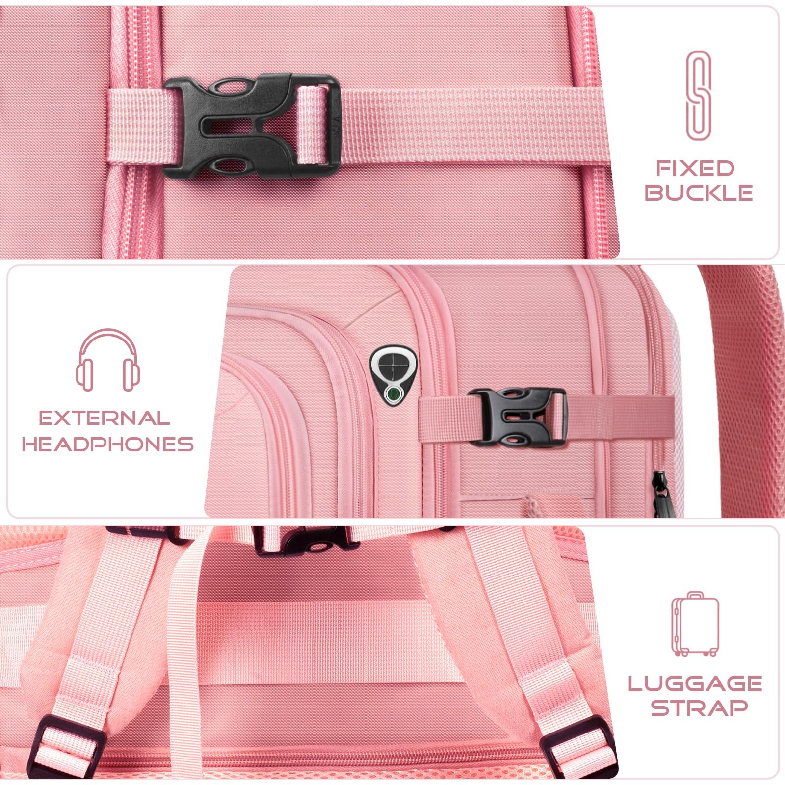 Travel Backpack 52L Expandable for 18.4 Inch Laptop – TSA Approved Carry