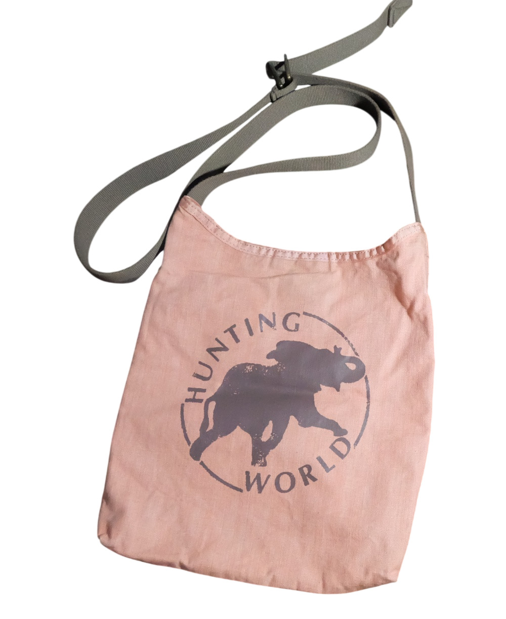 Hunting World Faded Pink Canvas OG Logo Crossbody Bag