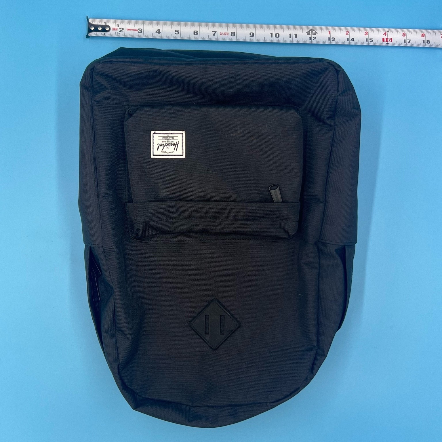 HERSCHEL Heritage Backpack Black – 21.5L – Classic Style – 18.5″ x 12.5″ x 5.5″