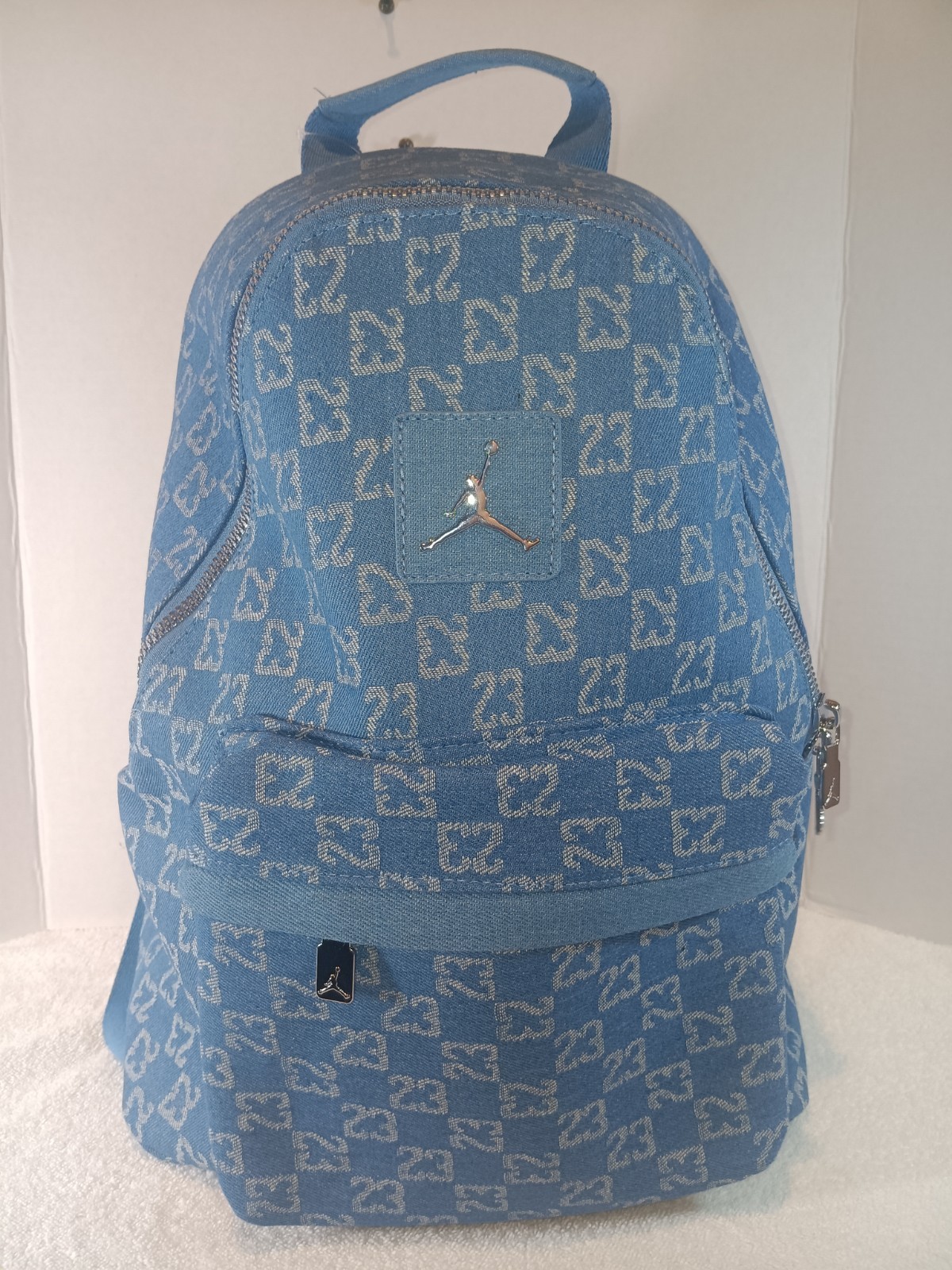 New Authentic Jordan Monogram Jumpman Backpack Denim