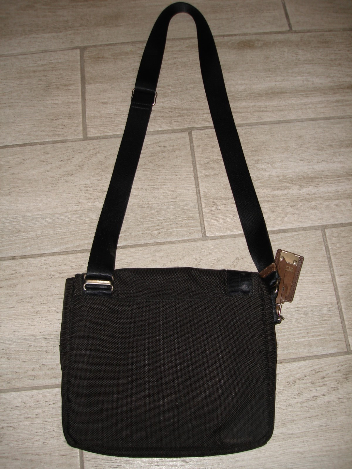 TUMI Alpha Bravo Men’s Small BROWN Crossbody Messenger Shoulder Travel Bag EUC