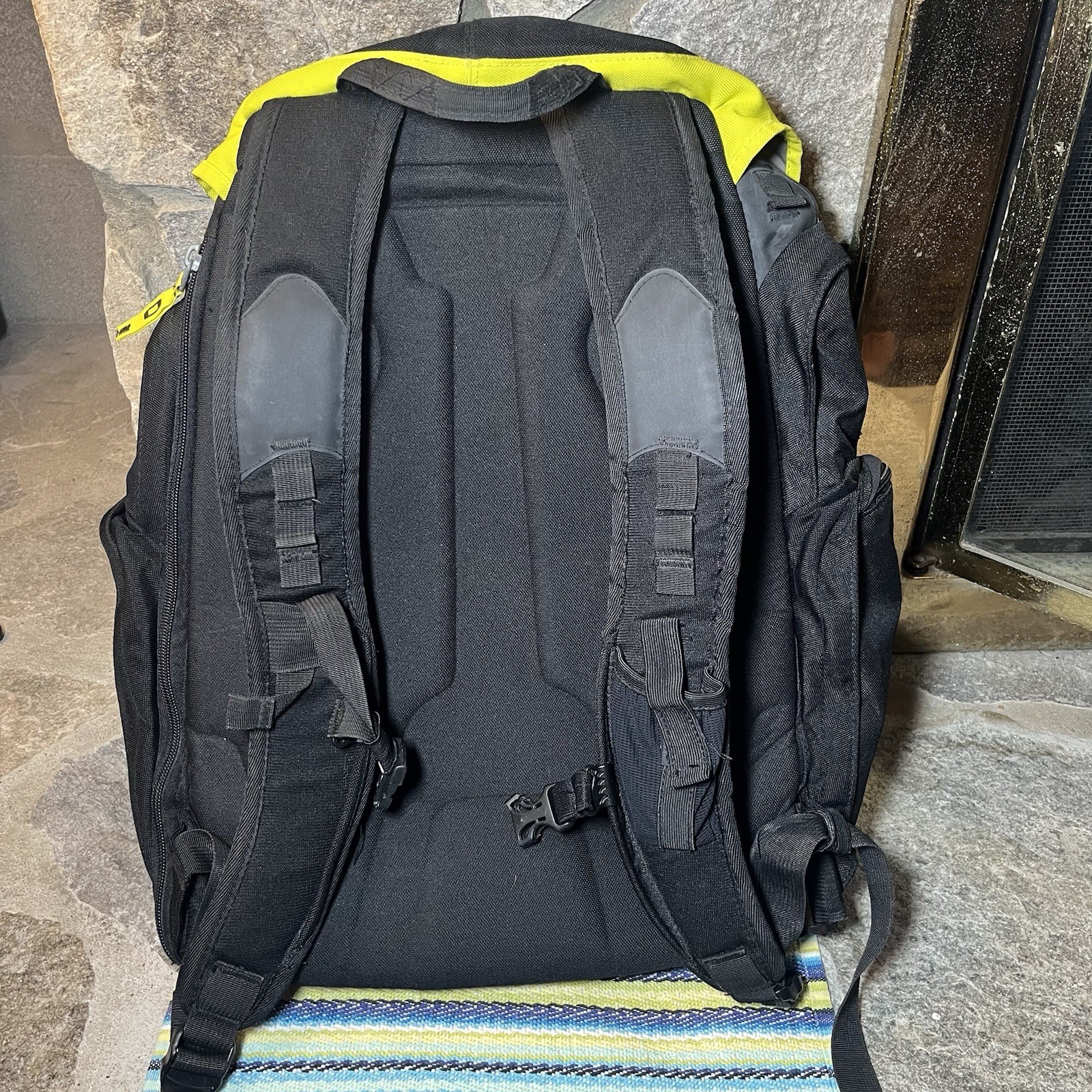 Vintage Oakley Gearbox LX Software Backpack Y2K Yellow Tactical