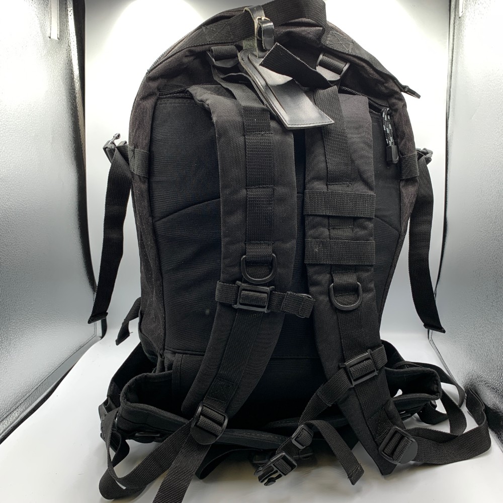 Piper Gear Men’s Backpack Black Adjustable Strap Rucksack Bugout Outdoor Bag
