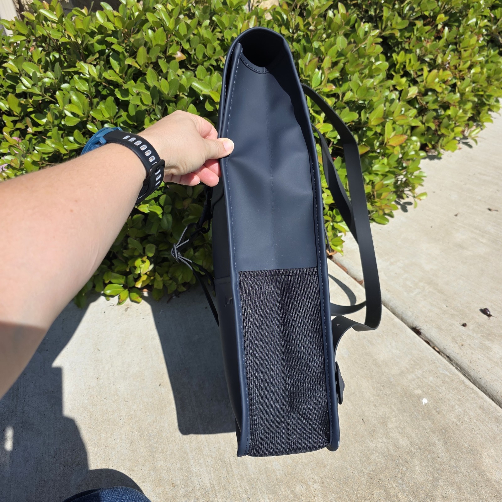 RAINS Backpack 13L Waterproof Matte Navy Blue Work School Computer Day Rucksack