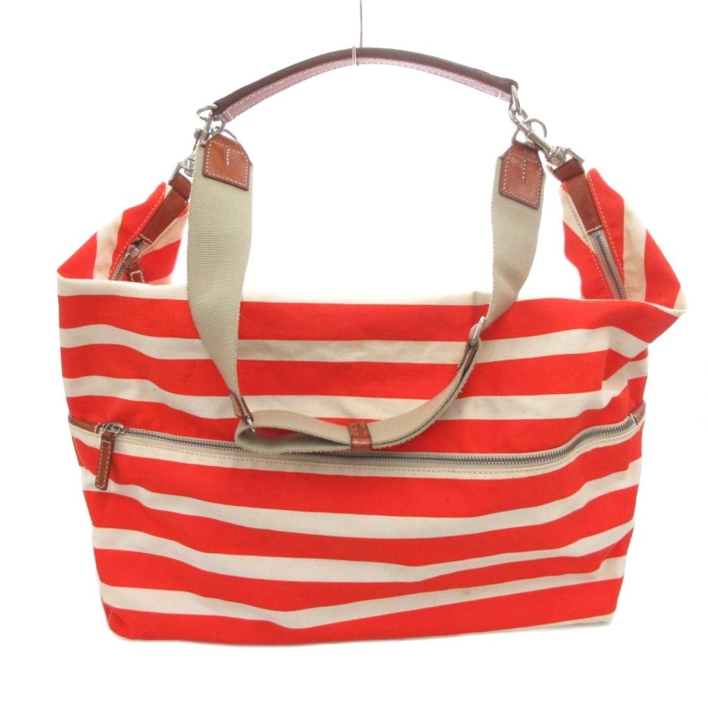 Daniel & Bob Canvas Shoulder Bag Orange 33cm (13″) Vintage B Condition