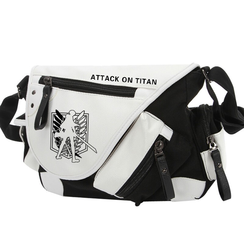 Anime Attack On Titan Shoulder Bag Levi Ackerman Crossbody Bag Large Satchel