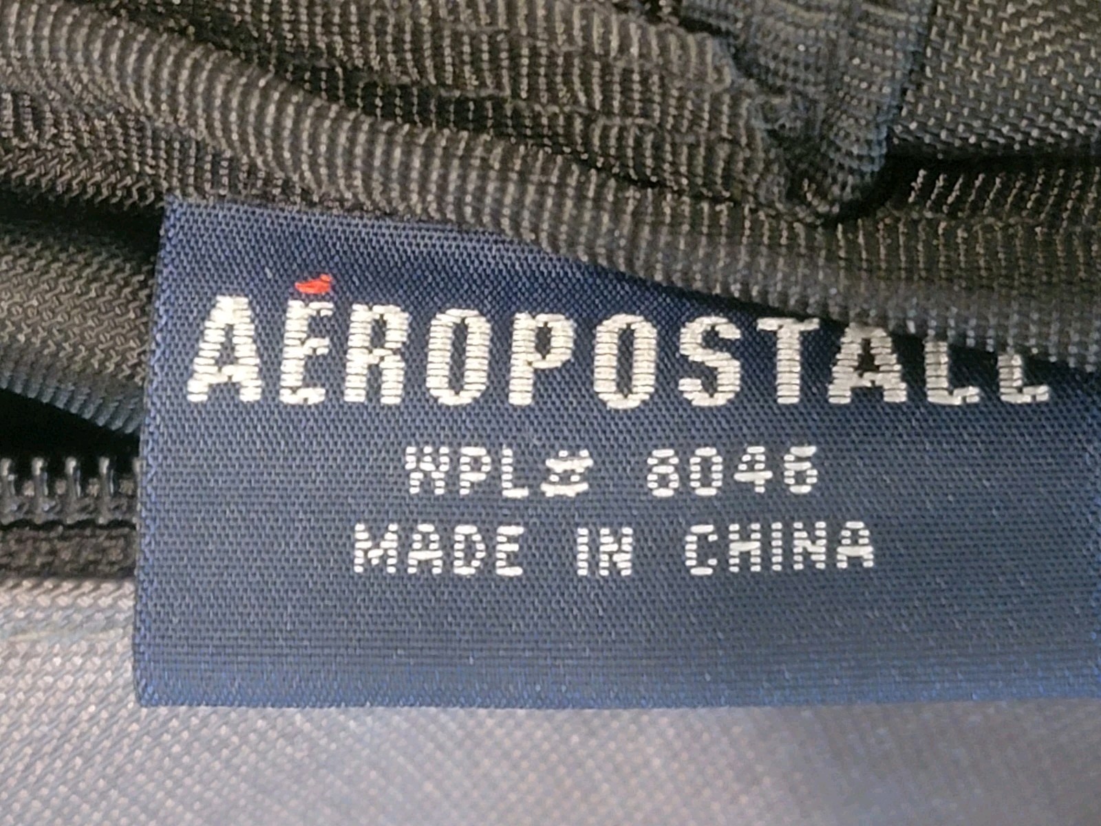 Aeropostal Backpack Large WPL #8046 Grey Cross Shoulder Bag Cross Preowned