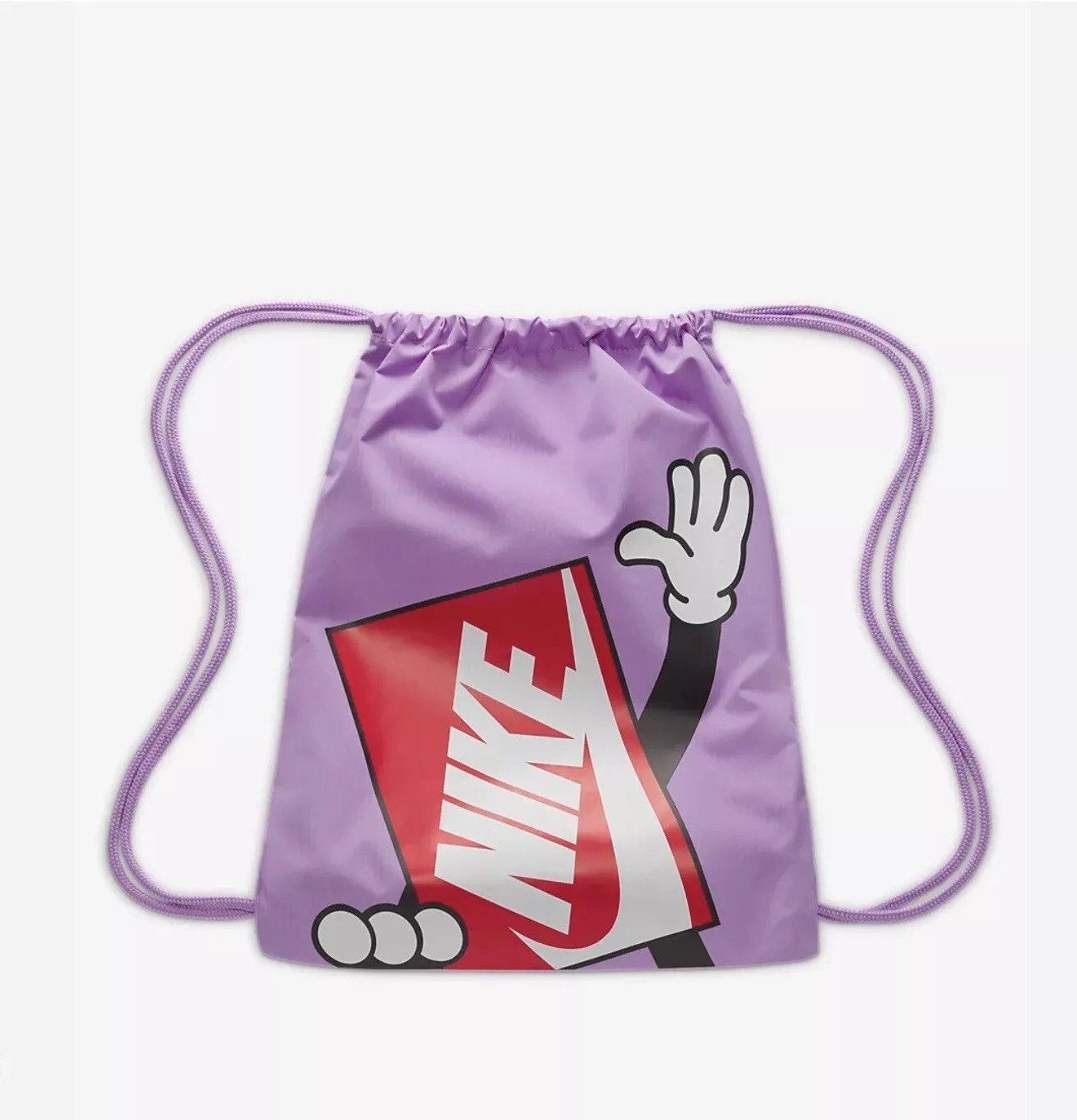 Nike Graphic Logo Canvas Drawstring Backpack gym beach school bag