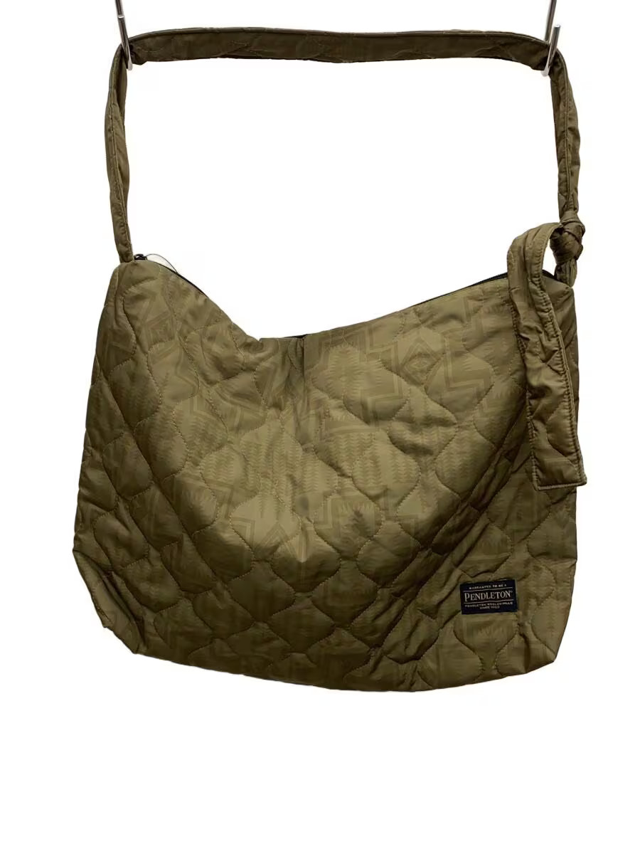 PENDLETON Shoulder Bag, Polyester, Khaki, All-over Print, 233001