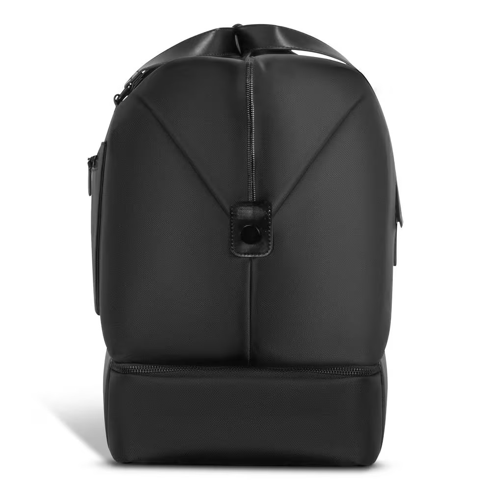 Onyx Collection 20 In., Black Nylon Duffle Bag Backpack with USB