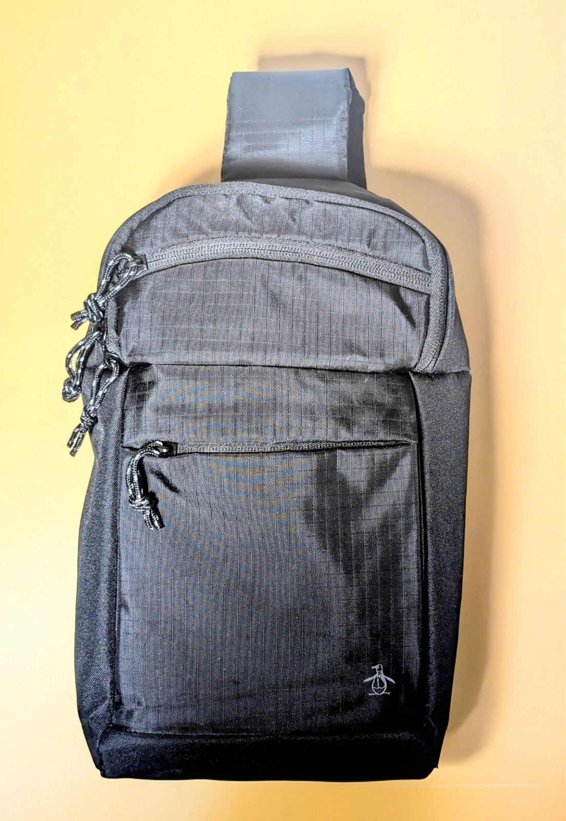 ORIGINAL PENGUIN RIPSTOP SPACIOUS SLING BAG FOAM PADDED ADJUSTABLE STRAP