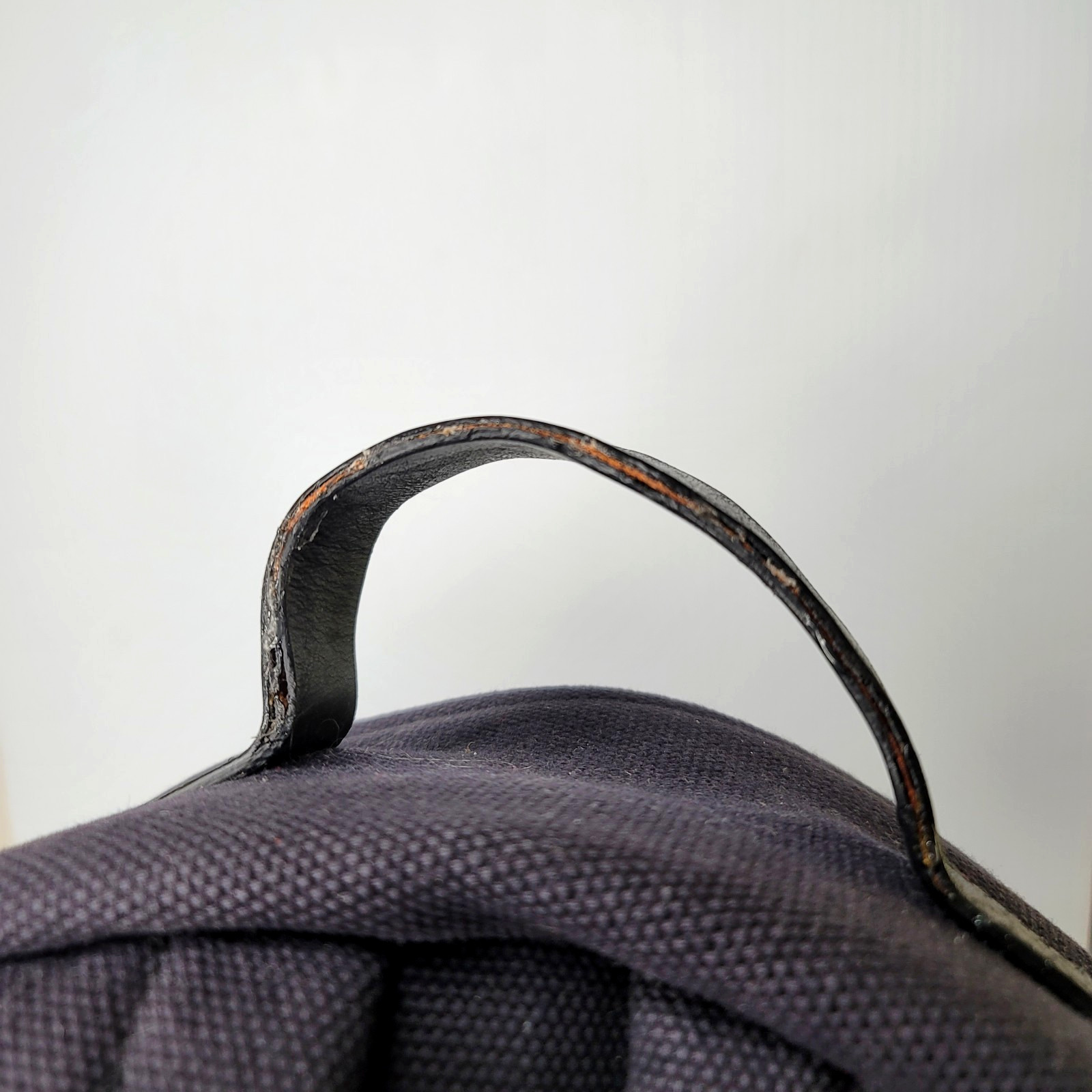Pendleton Harding Black Wool Canvas Backpack Large Bag 18″