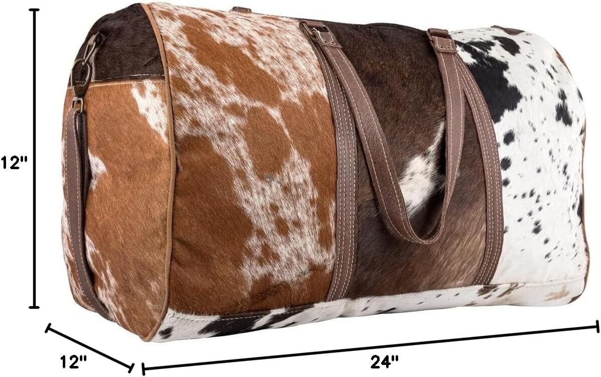 Cowhide Extra Large Duffel Bag Tricolor Cowhide Bag Travel Bag Gym Bag Weekender