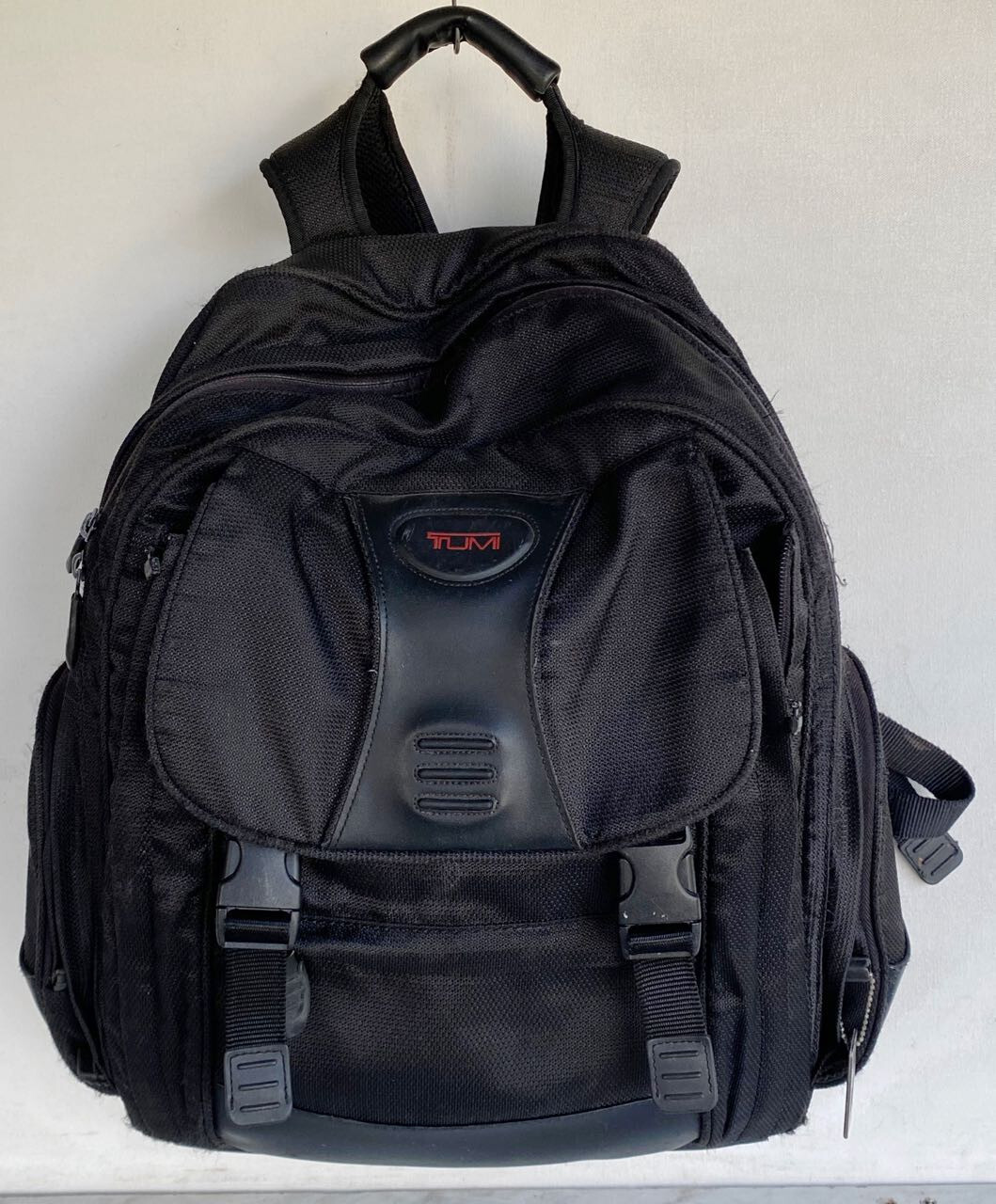 TUMI T2 Laptop Backpack. Ballistic Nylon & Leather