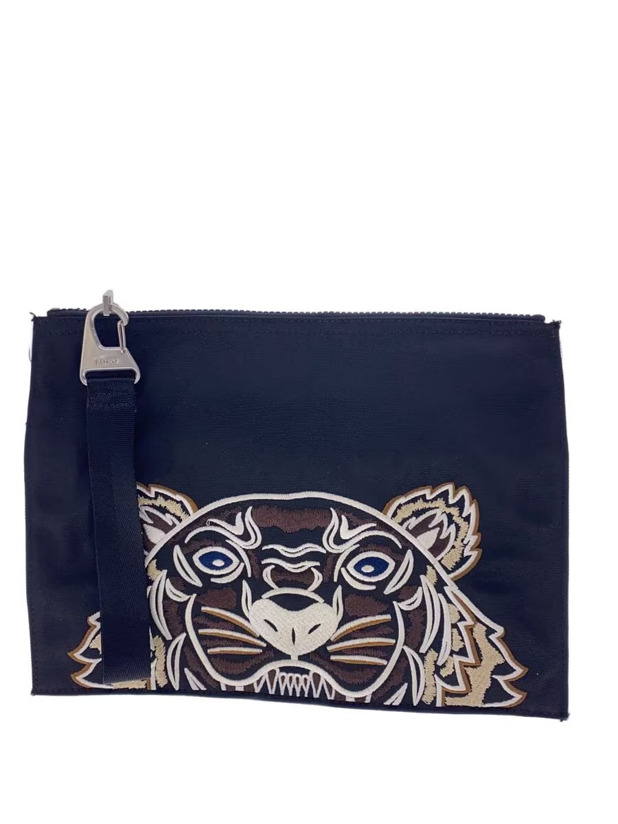 KENZO Polyester Bag, Black, Solid Color, BL-0241-FB6
