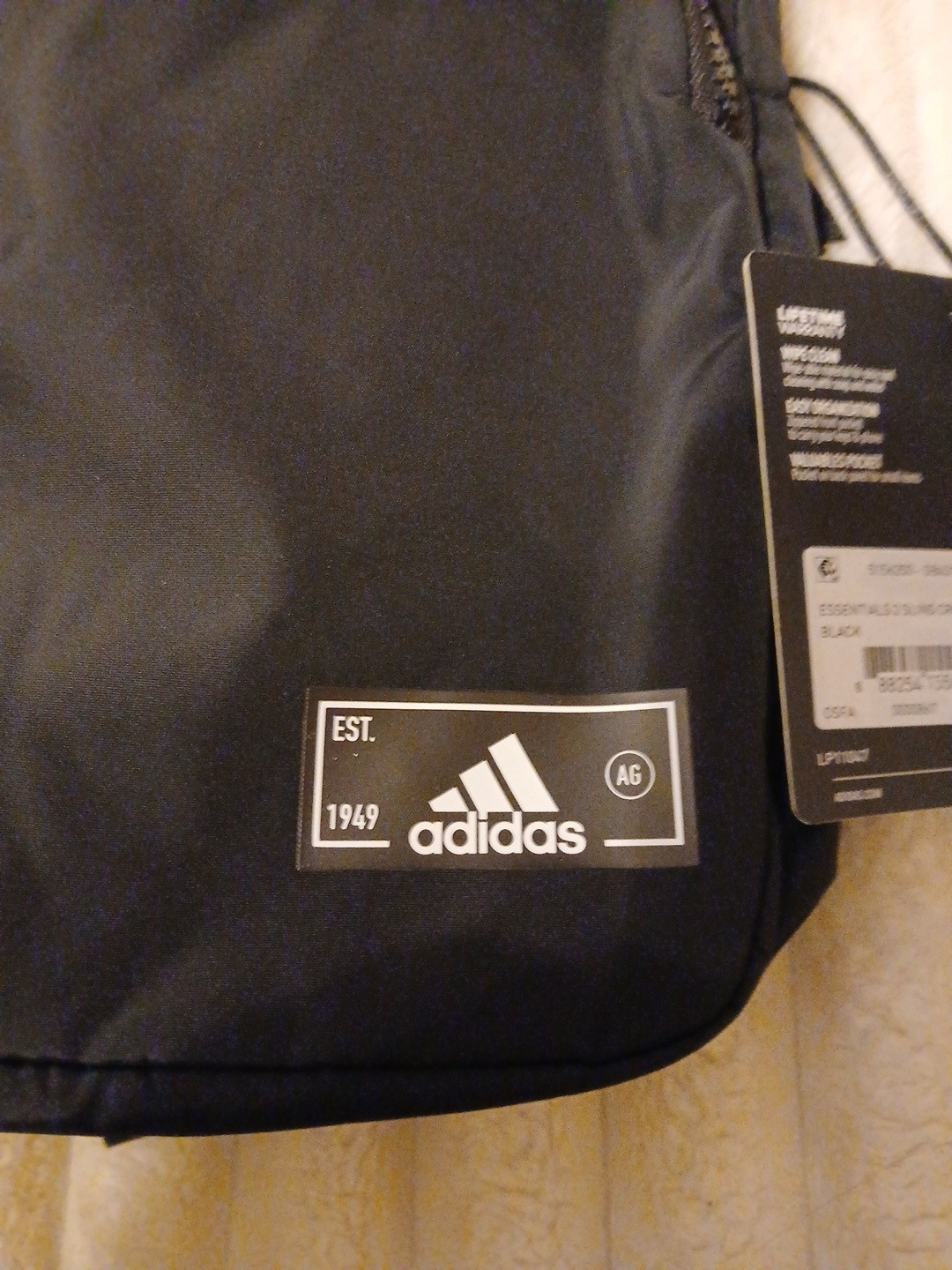 Adidas Essentials 2 Sling Bag Black Crossbody Backpack Brand New With Tags!