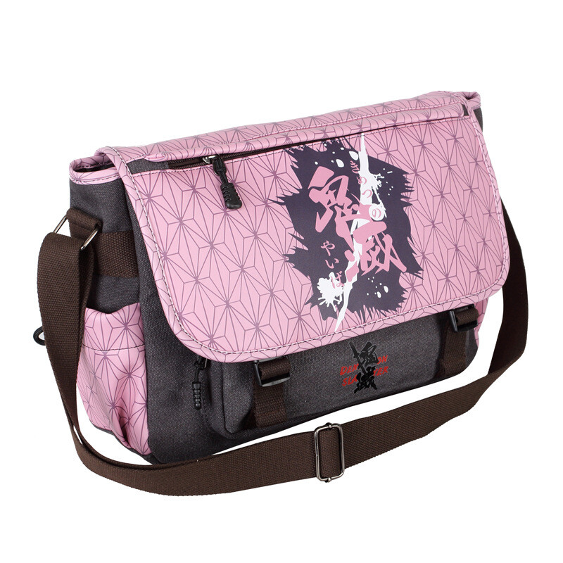 Anime Demon Slayer Kimetsu no Yaiba Messenger Bags Casual Canvas Shoulder Bag
