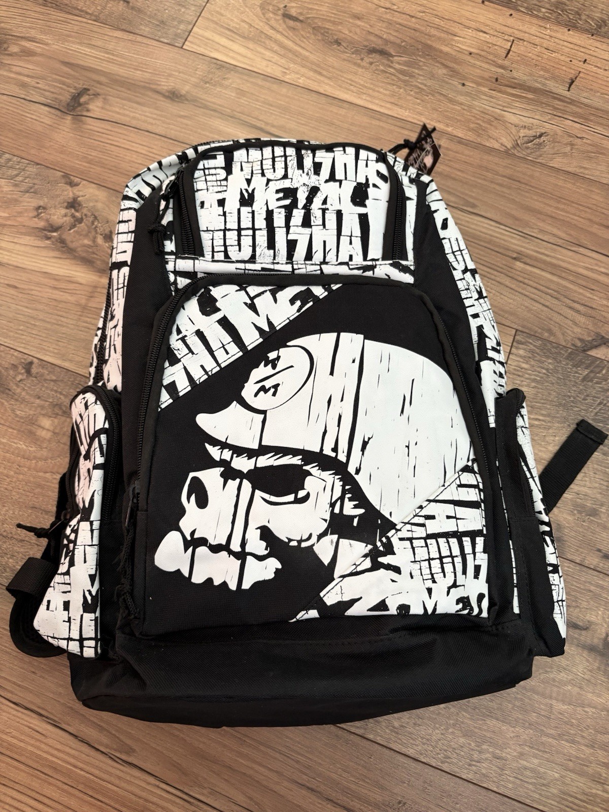 NOS Rare Y2K Metal Mulisha Black Backpack Skate Skull Laptop School BMX