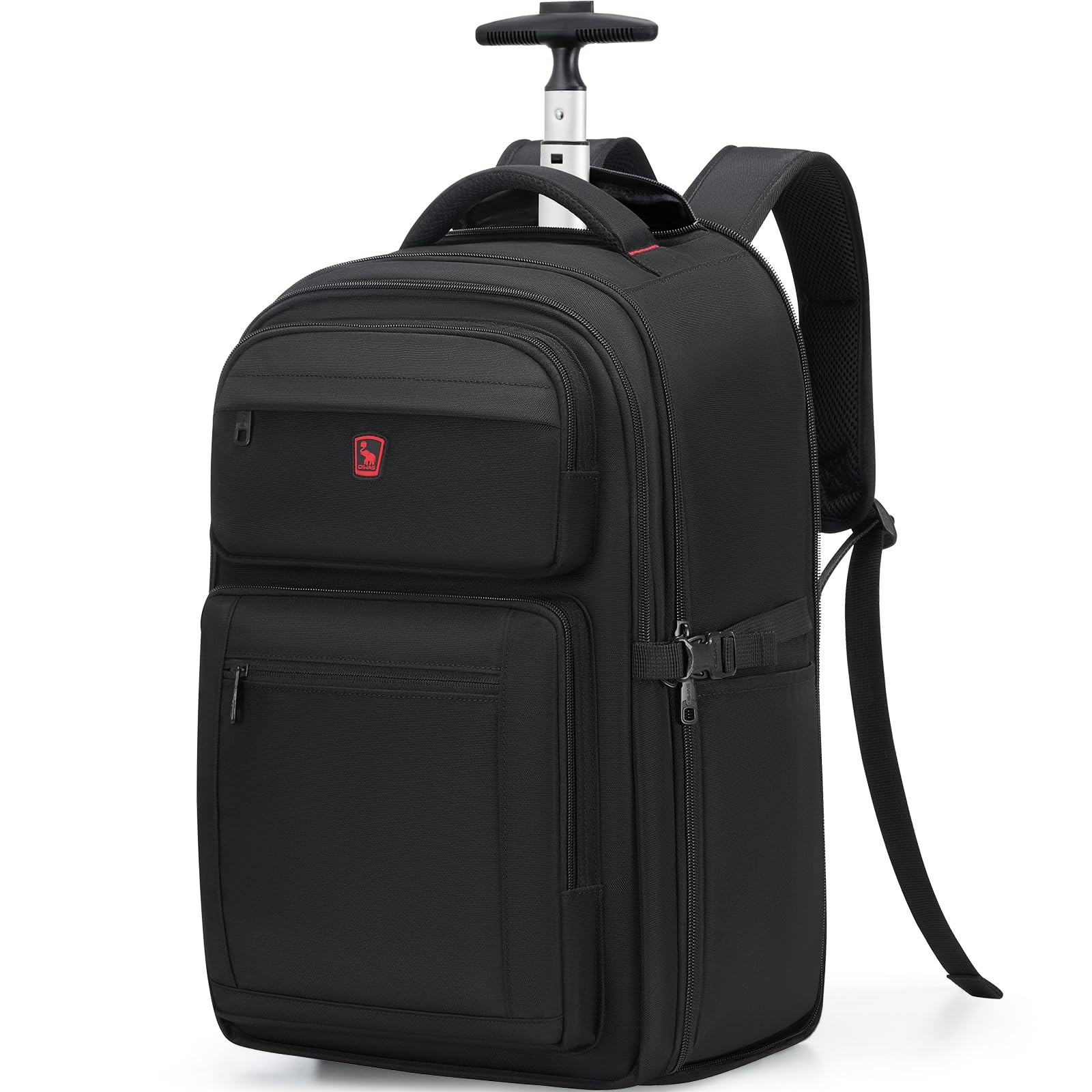 Rolling Backpack, Travel Backpack with Wheels, 17 Inch Laptop Roller Backpack…