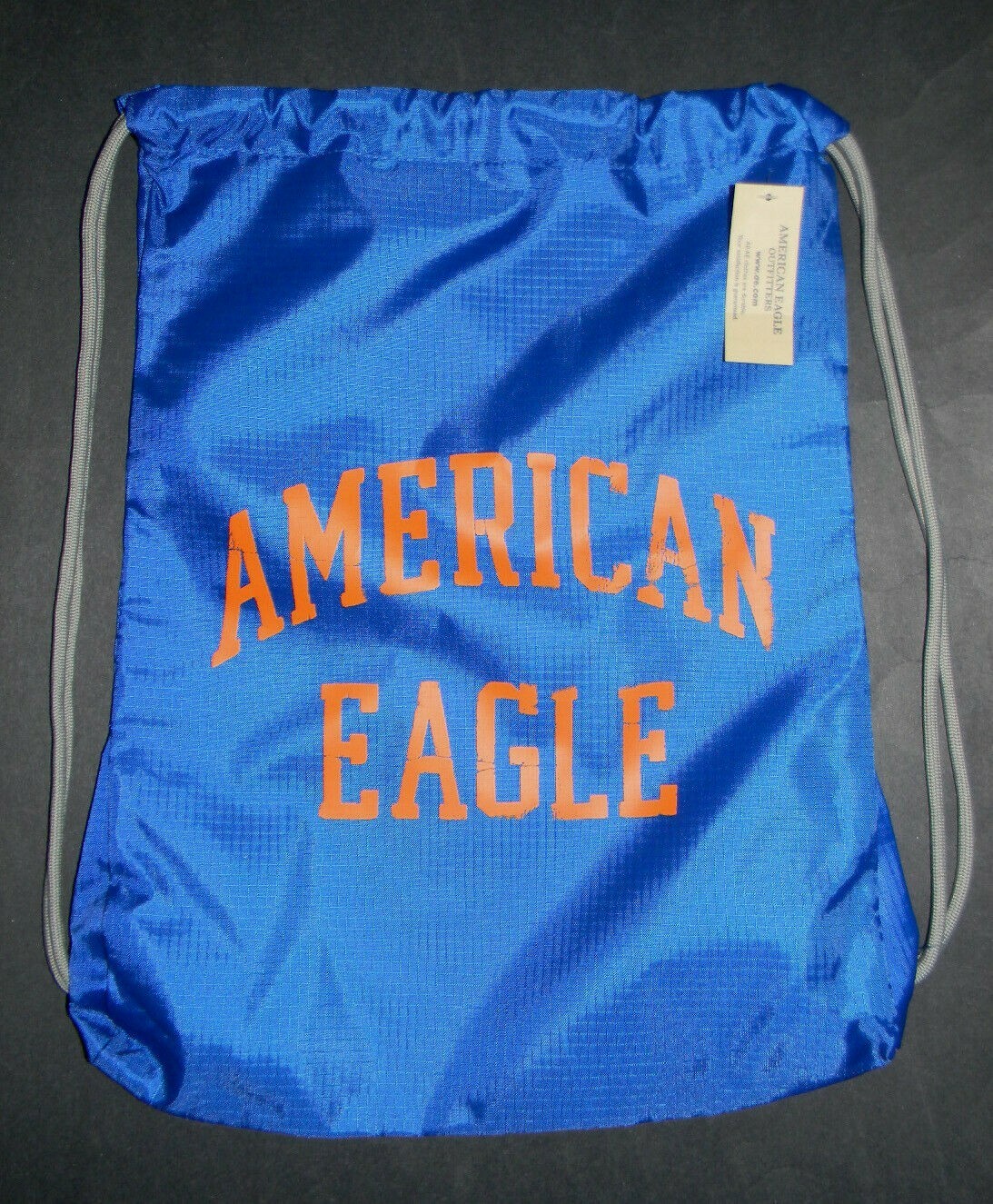 AMERICAN EAGLE BLUE DRAWSTRING BAG SACK PACK BACKPACK