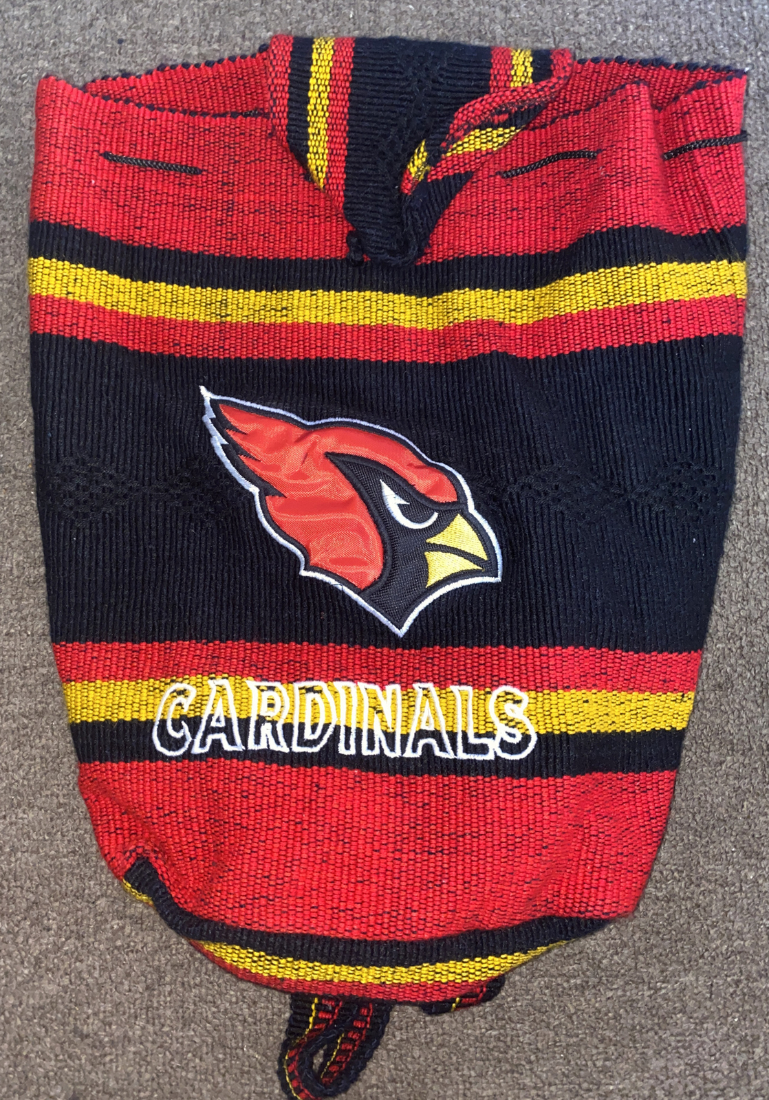 St. Louis Cardinals Red Drawstring Knit Backpack – 2 Strap Cubbies Baseball