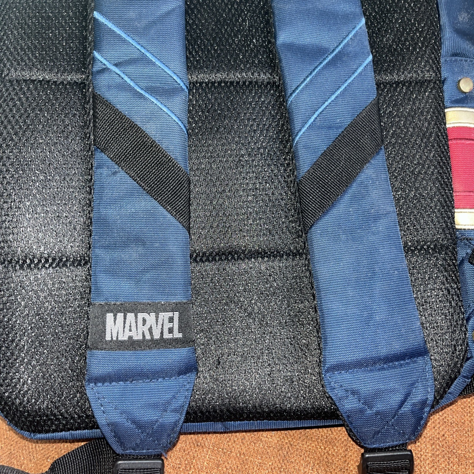 MARVELS CAPTAIN MARVEL BIOWORLD BACKPACK. BRAND NEW. 17 inch