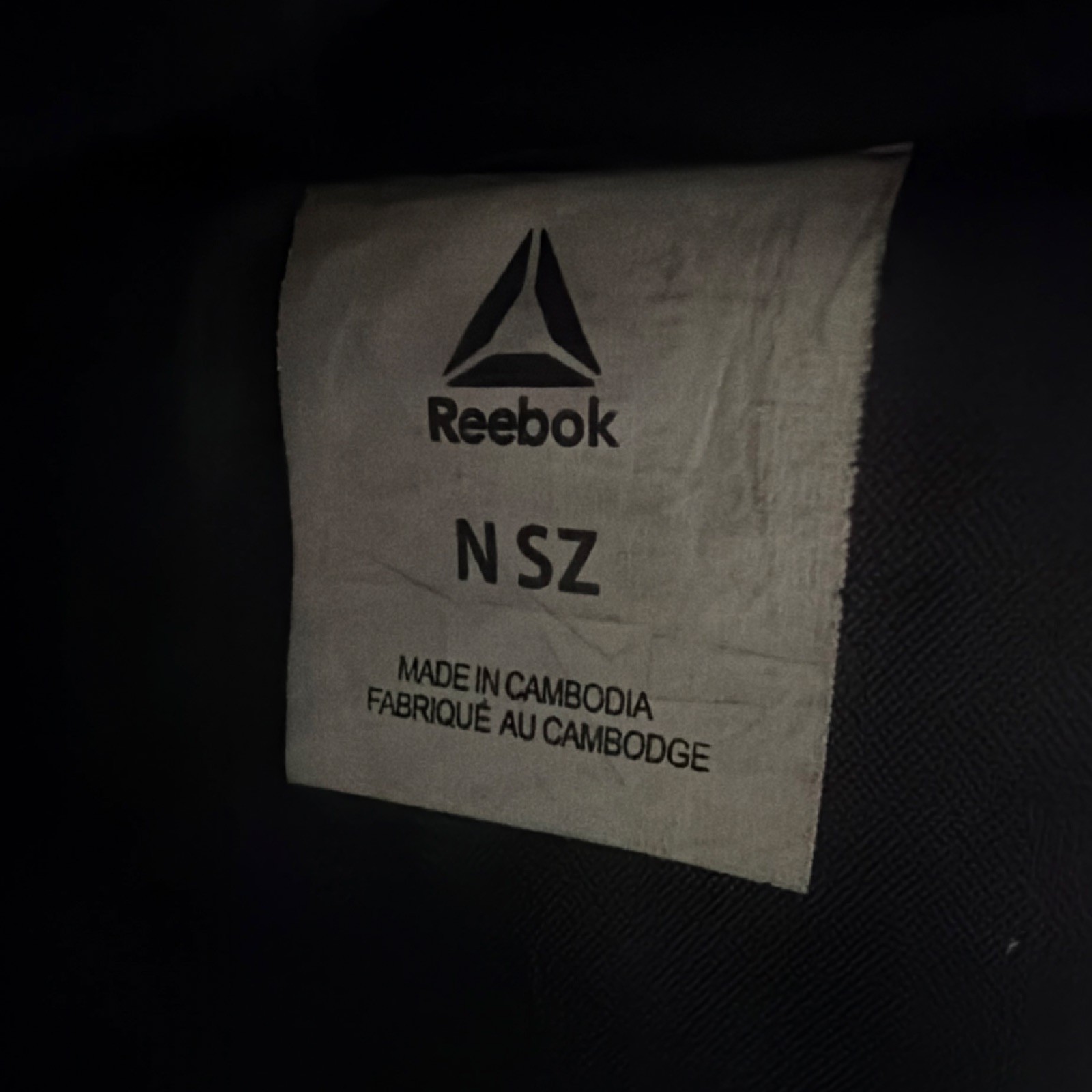 Reebok Black Backpack, Adjustable Strap, Lightweight, Zip Closure, Sports Theme