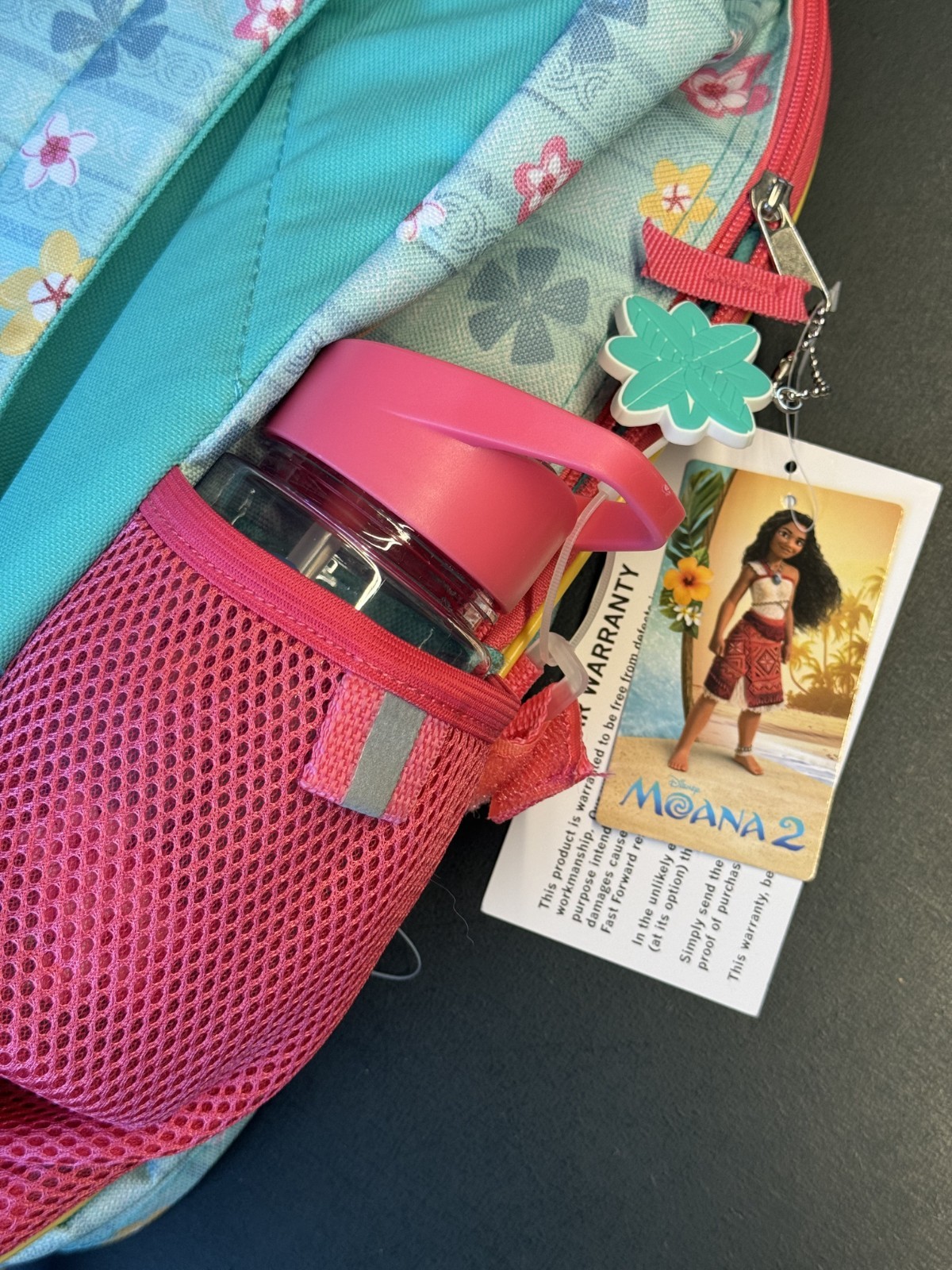 New Disney Moana 2 Backpack- 5 Piece Set Lunch Bag Water Bottle Kids School Gear