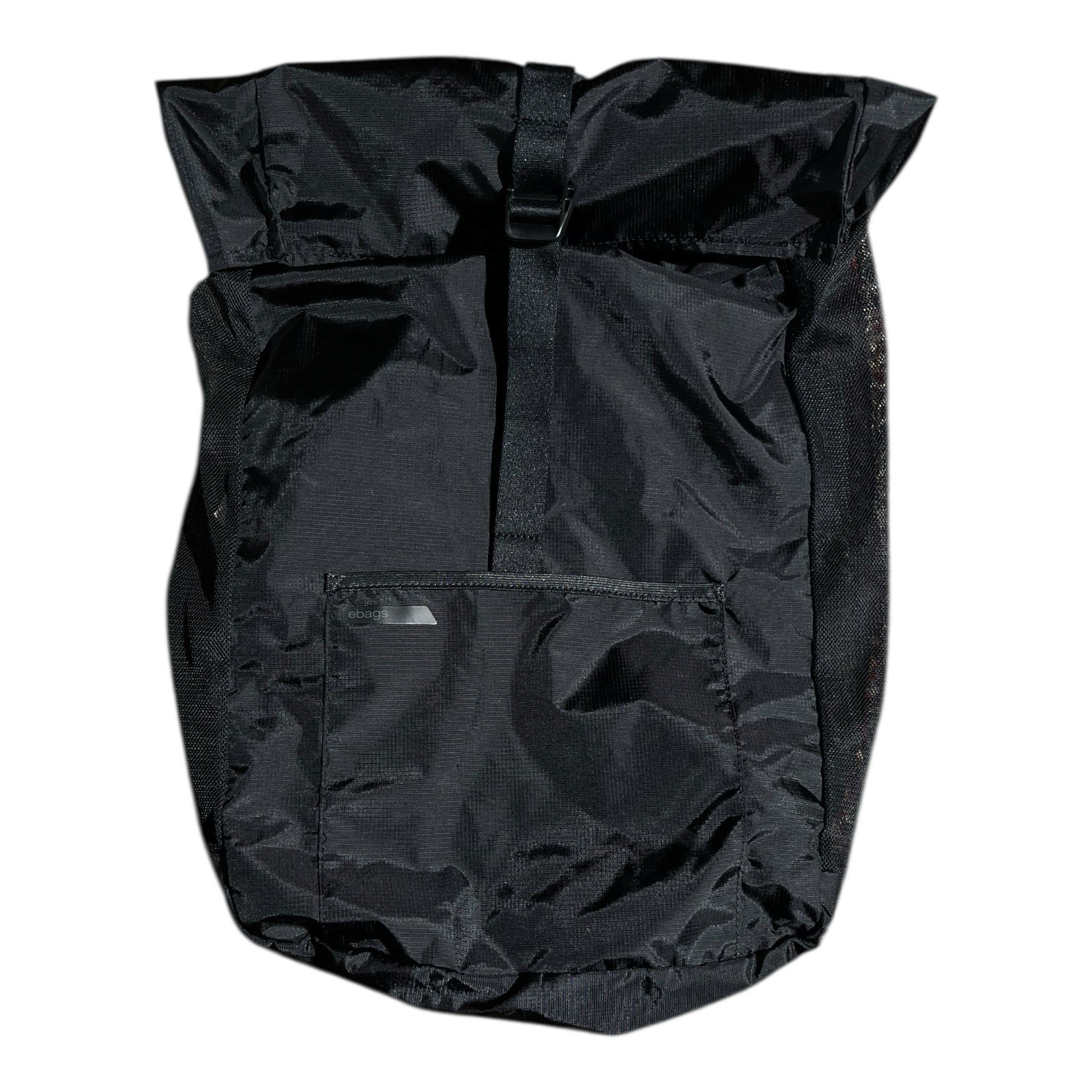 eBags Rolltop Ripstop Packable Backpack Black